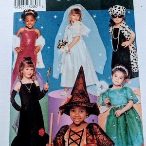 Vintage Girls Costumes Dress Up Witch Fairy Star